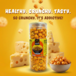 Tangy cheese flavoured makhana roasted fox nuts snack