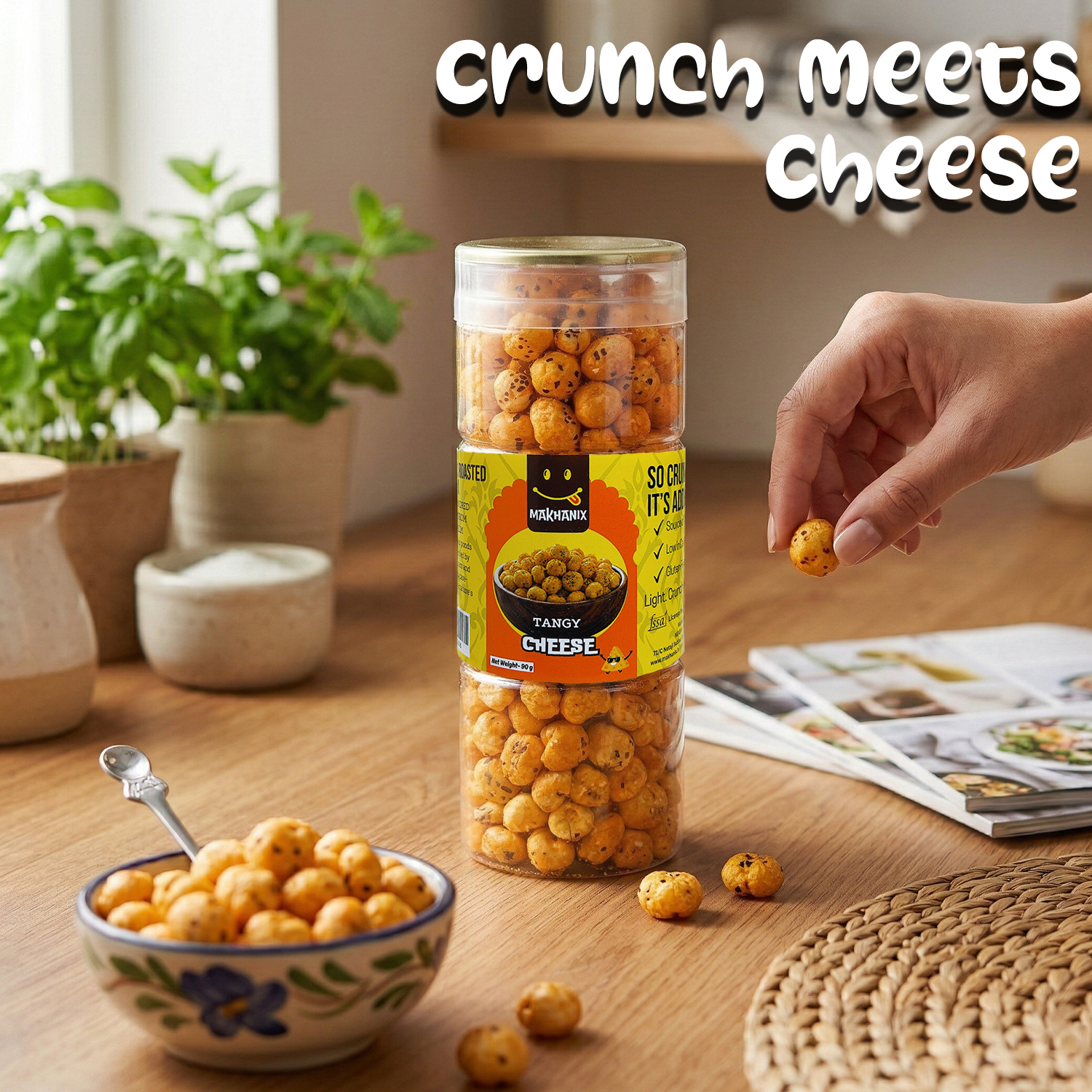 tangy-cheese-makhana-makhanix Tangy cheese flavoured makhana roasted fox nuts snack